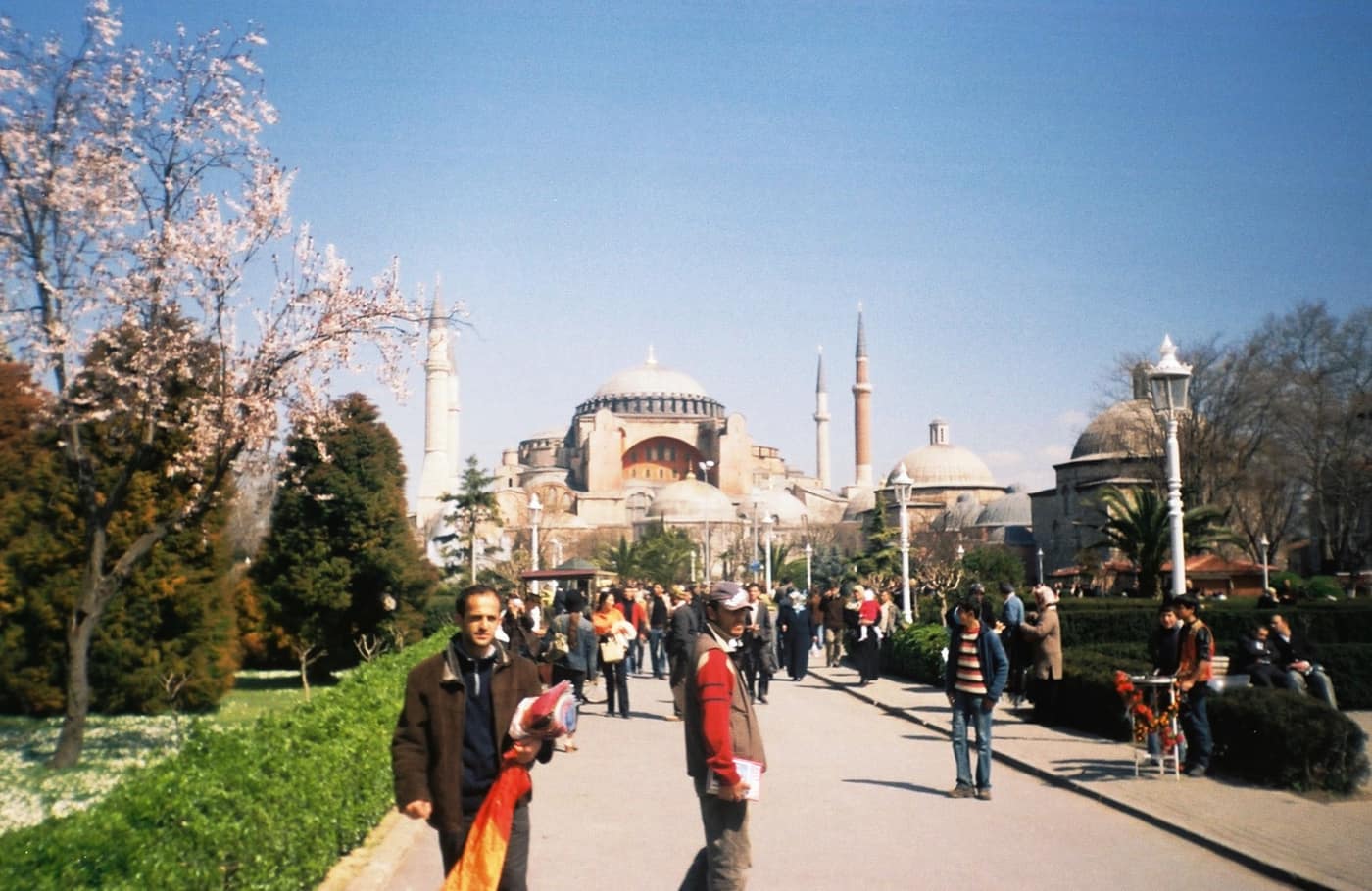 Hagia Sophia seen from Sultanahmet Square in Istanbul
