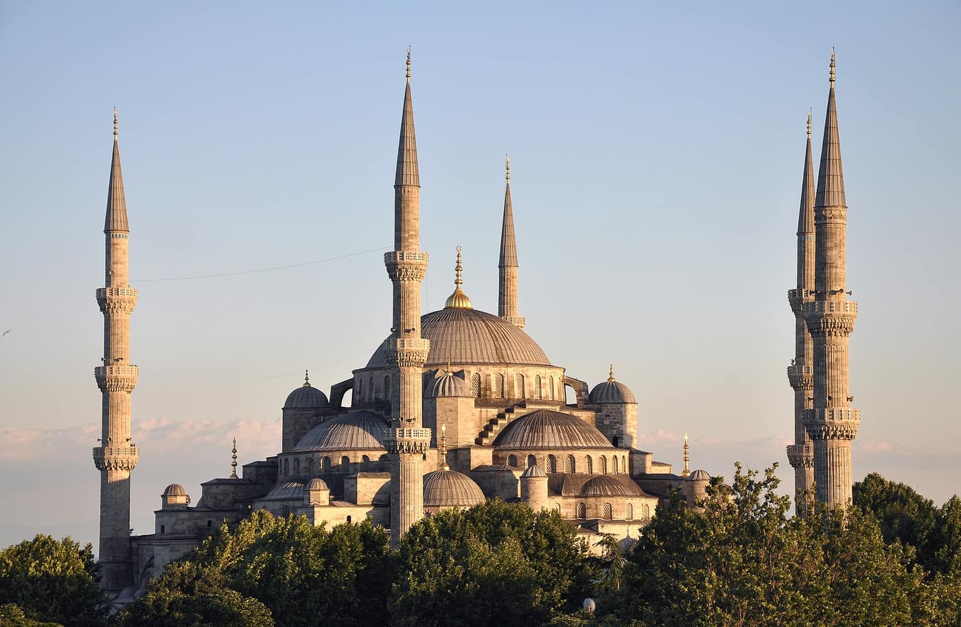 The Sultan Ahmed Mosque, known as the Blue Mosque, in Istanbul
