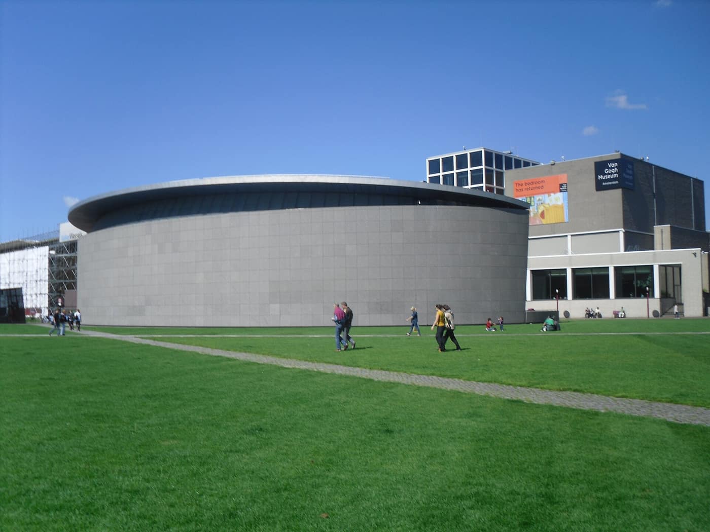 The Van Gogh Museum on Museumplein in Amsterdam