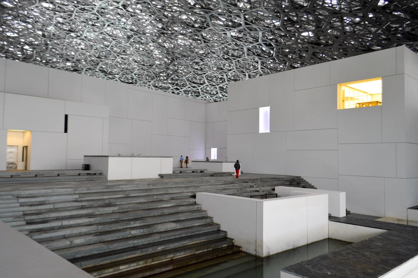 The lattice dome over the galleries at Louvre Abu Dhabi