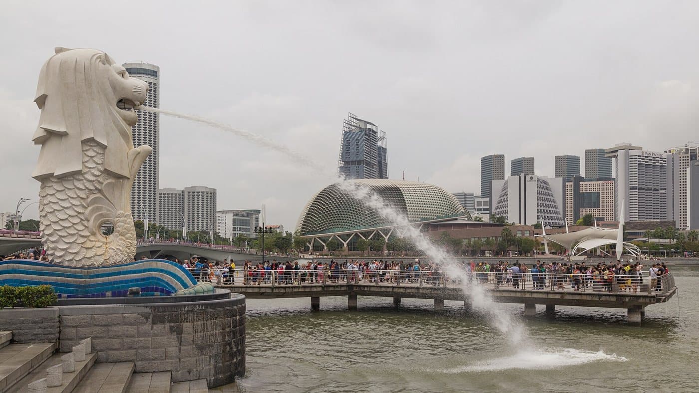 The Merlion at Merlion Park, Singapore